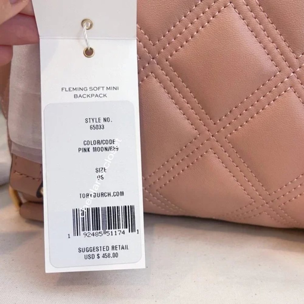 🌸NeW! Tory Burch Soft Fleming Mini Backpack - Picture 12 of 14